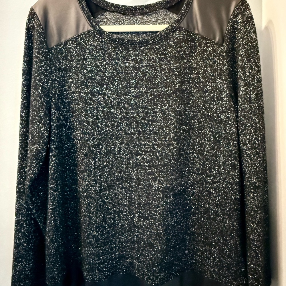 Black and Silver Sparkle Sweater